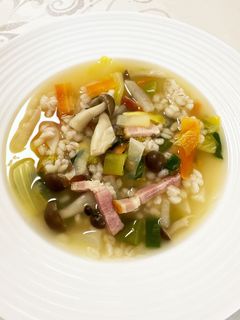 もち麦コンソメスープ-レシピのメイン写真