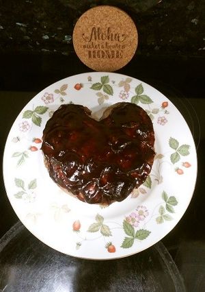 バレンタイン♥炊飯器でハート型ハンバーグ-レシピのメイン写真