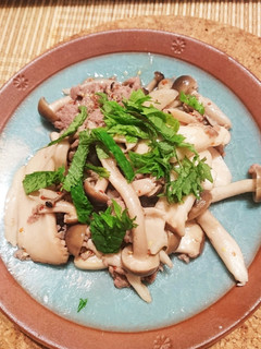 しめじ、エリンギのミンチ炒め-レシピのメイン写真