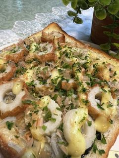 しらす*海苔*竹輪のトースト-レシピのメイン写真