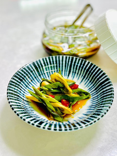 葉ニンニクの醤油漬け-レシピのメイン写真