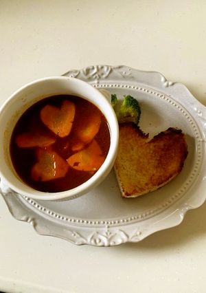 バレンタインに温かビーフシチュー-レシピのメイン写真