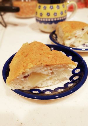 卵バター無リンゴヨーグルトの炊飯器ケーキ-レシピのメイン写真