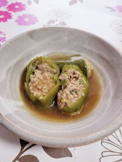 ピーマンの肉詰め和風あんかけ-レシピのメイン写真