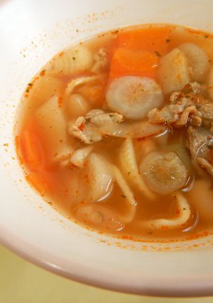 根菜のミネストローネ☆給食メニュー-レシピのメイン写真