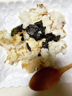 #ズボラ飯 しらすとのり和風チャーハン♪-レシピのメイン写真