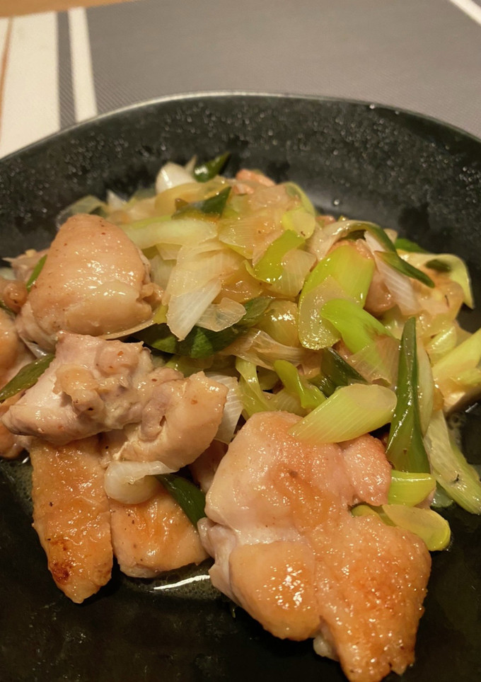 簡単 鶏もも肉と長ネギのポン酢炒め-レシピのメイン写真