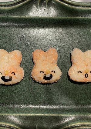 簡単 幼稚園 おにぎり うさぎさん-レシピのメイン写真