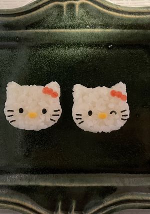 簡単 幼稚園 おにぎり キティちゃん-レシピのメイン写真