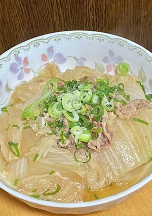 白菜と牛バラ切り落としの甘辛煮-レシピのメイン写真