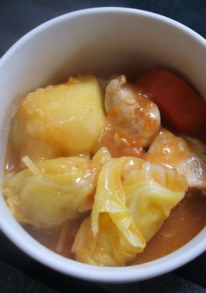 野菜ごろごろのトマト煮♪-レシピのメイン写真