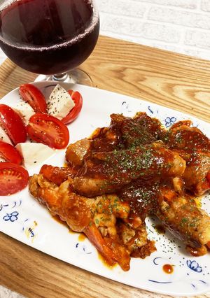 豚肉のチーズ人参巻き-レシピのメイン写真