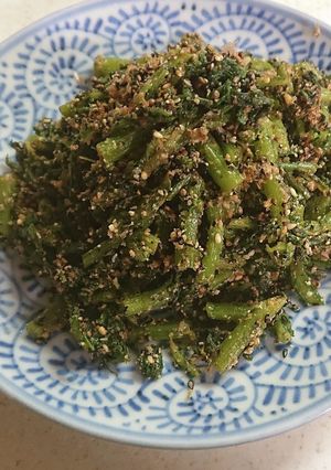 春菊のごまとおかかとえごま和え-レシピのメイン写真