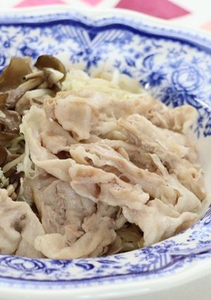 簡単！豚肉と千切りキャベツの蒸ししゃぶ-レシピのメイン写真