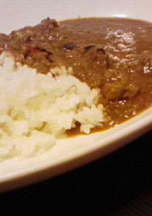 * 食べ過ぎ注意！挽肉と茄子カレー *-レシピのメイン写真