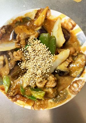 きな粉上海焼きそば味豚こま大根青椒肉絲風-レシピのメイン写真