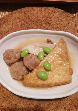 厚揚げと肉団子、エリンギの煮物-レシピのメイン写真