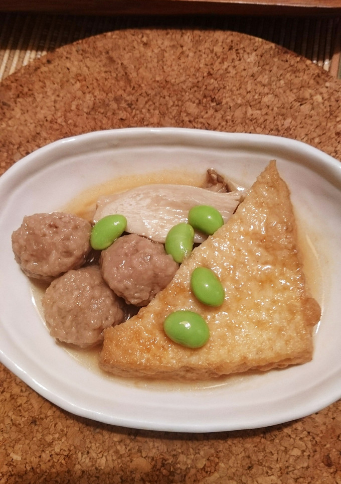 厚揚げと肉団子、エリンギの煮物-レシピのメイン写真