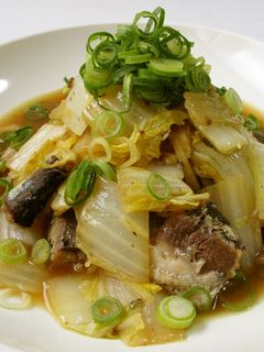 生姜ポン酢で白菜といわし缶のさっぱり煮-レシピのメイン写真