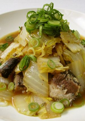 生姜ポン酢で白菜といわし缶のさっぱり煮-レシピのメイン写真
