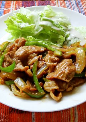玉ねぎ、ピーマン入り！豚肉の生姜焼き♪-レシピのメイン写真