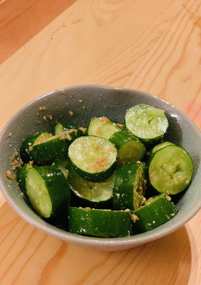 やみつききゅうりと胡麻の和え物。常備菜　-レシピのメイン写真