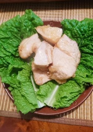 簡単！むね肉の柔らかっ！サンチュ巻いて〜-レシピのメイン写真