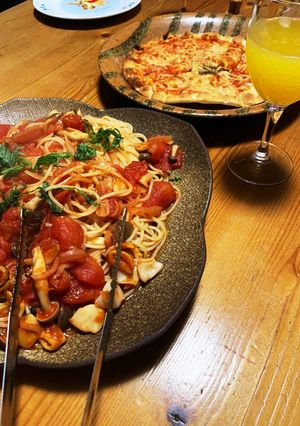 イカとトマトパスタ-レシピのメイン写真