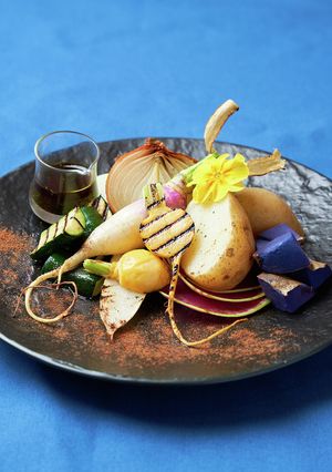 温野菜のケールオイル添え-レシピのメイン写真