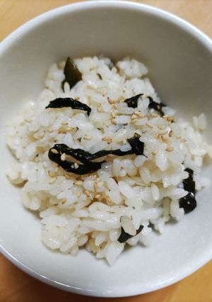 煮わかめの茶飯-レシピのメイン写真