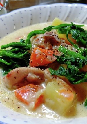玉ねぎ麹でクリームシチュー☆-レシピのメイン写真