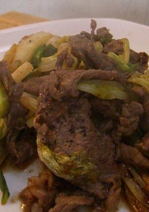 白菜と牛肉のお酢炒め-レシピのメイン写真