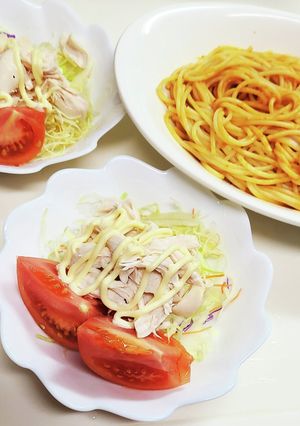 ◇ミックス野菜で簡単!ささみのサラダ♪◇-レシピのメイン写真