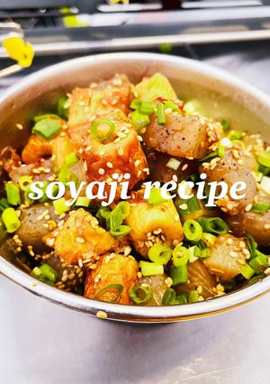 こんにゃくと大根・ちくわ炒め煮　キャンプ-レシピのメイン写真