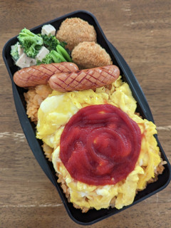オムライス男子弁当♪-レシピのメイン写真