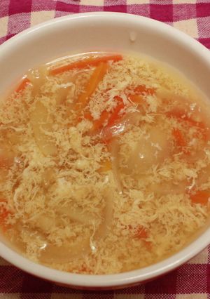 野菜とたまごのコンソメスープ-レシピのメイン写真