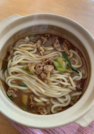 土鍋カレーうどん-レシピのメイン写真