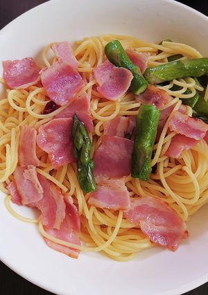 アスパラとベーコンのペペロンチーノ-レシピのメイン写真