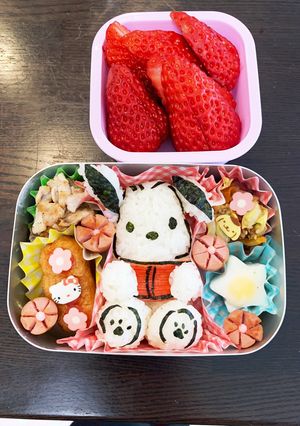 ポチャッコキャラ弁☆保温庫用☆3歳-レシピのメイン写真
