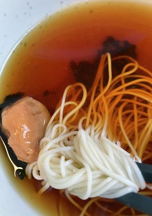 簡単　わかめ梅そうめん-レシピのメイン写真