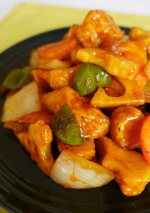 高野豆腐で酢豚-レシピのメイン写真