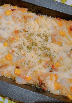 冷凍野菜で時短!☆白菜餅チーズグラタン☆-レシピのメイン写真