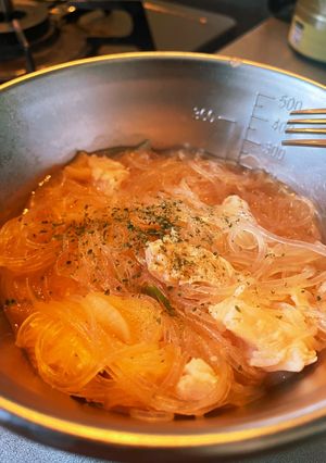 海老のビスクとハマグリの春雨スパ-レシピのメイン写真