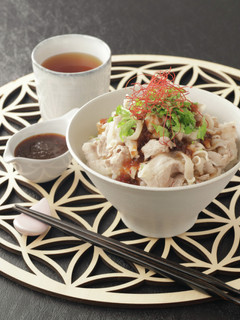 きび酢ドレッシングで豚しゃぶ丼-レシピのメイン写真