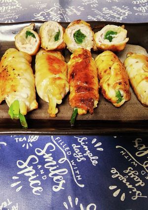お弁当に!豚肉とえのきとにらの照り巻き-レシピのメイン写真