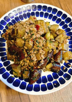 茄子と挽肉のピリ辛うま炒め 山椒の香り-レシピのメイン写真