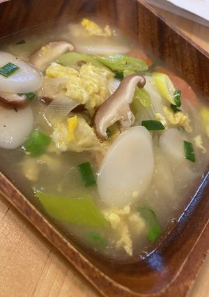 トック　あごだし　韓国スープ　中華スープ-レシピのメイン写真