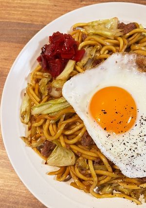 【再現】進太郎の"ひき肉"横手やきそば-レシピのメイン写真