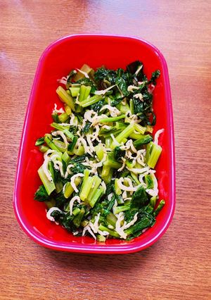 かぶの葉とちりめんじゃこ炒め★副菜-レシピのメイン写真
