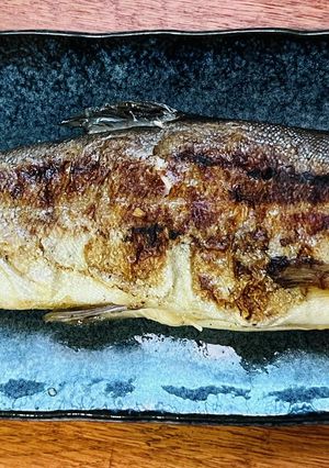 虹鱒（ニジマス）の牡丹胡椒味噌包み焼-レシピのメイン写真